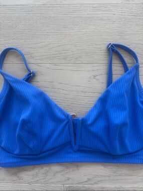 Shade & Shore 34DD Blue Bikini Top
